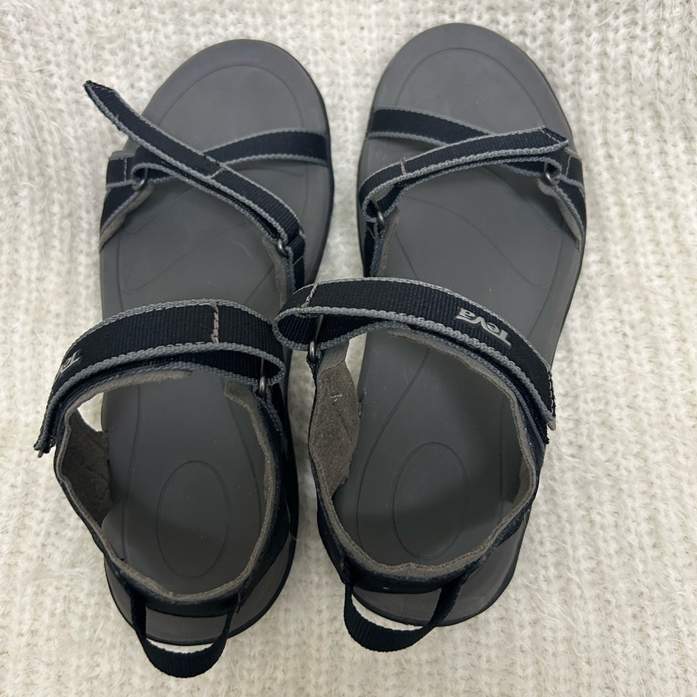 Teva Black and Gray Strappy Sport Sandals - Picture 6 of 11